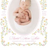 "Cottagecore" - Birth Announcements in Cotton Candy by Creo Study - Detail