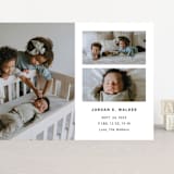 "Minimal Three" - Birth Announcements in Milk by Playground Prints - Front