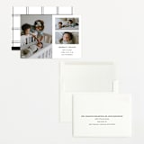 "Minimal Three" - Birth Announcements in Milk by Playground Prints - Assembled