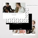"Pano" - Birth Announcements in Snow by AK Graphics - Back of Card Options