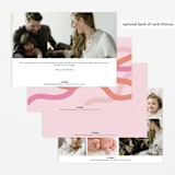 "Wiggle Worm" - Birth Announcements in Peach Sherbet by Lauren Chism - Back of Card Options