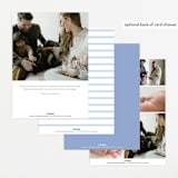 "Crest" - Birth Announcements in Sky by Corinne Malesic - Back of Card Options