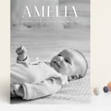 "graceful" - Birth Announcements in Snow by Morgan Kendall - Front