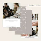 "graceful" - Birth Announcements in Snow by Morgan Kendall - Back of Card Options