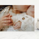 "Sibling intro" - Birth Announcements in Cotton by Creo Study - Front