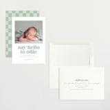 "Clarke" - Birth Announcements in Mint by Robert and Stella - Assembled