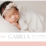 "Sweet scallop" - Birth Announcements in Rose by Robert and Stella - Detail