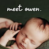 "Meet Cute" - Birth Announcements in Snow by Lauren Chism - Detail