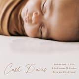 "Swaddle" - Birth Announcements in Rust by Stacey Meacham - Detail