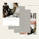 "Classically Stated" - Birth Announcements in Sugar by Sara Hicks Malone - Back of Card Options