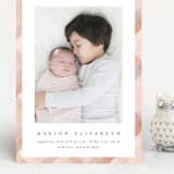 "Desert Plaid" - Birth Announcements in Terracotta by Erica Krystek - Front