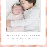 "Desert Plaid" - Birth Announcements in Terracotta by Erica Krystek - Detail