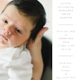 "Tarrytown" - Birth Announcements in Fawn by Megan Davis - Detail