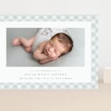 "Checked" - Birth Announcements in Sky by Lea Delaveris - Front