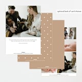 "Little Heart" - Birth Announcements in Caramel by Corinne Malesic - Back of Card Options