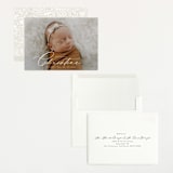 "Sweeping Name" - Birth Announcements in Cloud by Alethea and Ruth - Assembled