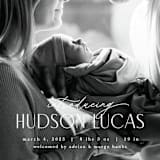 "Little Introduction" - Birth Announcements in Stone by Pixel and Hank - Detail