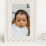 "Squiggle" - Birth Announcements in Moss by Kelly Watkins - Front