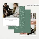 "Squiggle" - Birth Announcements in Moss by Kelly Watkins - Back of Card Options