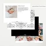 "We're Parents" - Birth Announcements in Cotton by Maria Hilas-Louie - Back of Card Options