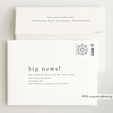 "We're Parents" - Birth Announcements in Cotton by Maria Hilas-Louie - FREE Recipient Addressing