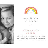 "Our Little Rainbow" - Birth Announcements in Bright by Pixel and Hank - Detail