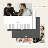 "Fancy for Two" - Birth Announcements in Frost by Jessica Williams - Back of Card Options