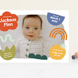 "colorful shapes" - Birth Announcements in Fruitcake by Kercia Jane - Front