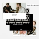 "Dashing" - Birth Announcements in Vanilla by Olivia Raufman - Back of Card Options