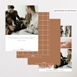 "Moderne Duo" - Birth Announcements in Rust by Lauren Chism - Back of Card Options