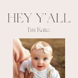 "Southern Babe" - Birth Announcements in Sand by Morgan Kendall - Detail