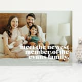 "NEWEST" - Birth Announcements in Cloud by Lori Wemple - Front