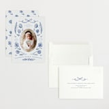 "Painted Flowers" - Birth Announcements in Delft Blue by Ani Somi - Assembled
