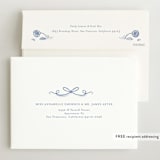 "Painted Flowers" - Birth Announcements in Delft Blue by Ani Somi - FREE Recipient Addressing