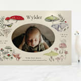 "Woodland wonder" - Birth Announcements in Lichen by Bonnie Davis - Front