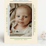 "Framework" - Birth Announcements in Halo by Baumbirdy - Front