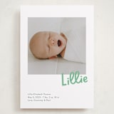 "Jolly Good" - Birth Announcements in Clover by Megan Davis - Front