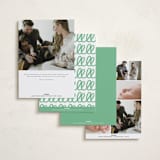 "Jolly Good" - Birth Announcements in Clover by Megan Davis - Back of Card Options