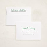 "Jolly Good" - Birth Announcements in Clover by Megan Davis - FREE Recipient Addressing