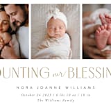 "Counting Those Blessings" - Birth Announcements in Sugar by Robert and Stella - Detail