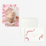 "Wiggle Worm" - Birth Announcements in Peach Sherbet by Lauren Chism - Assembled