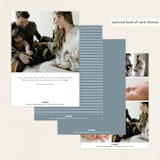 "Signature-esque" - Birth Announcements in Milk by Lauren Chism - Back of Card Options