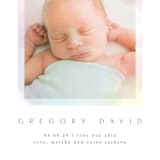 "Rainbow filter" - Birth Announcements in Prism by Creo Study - Detail