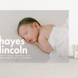 "Hayes" - Birth Announcements in Cloud by Ellen Schlegelmilch - Front