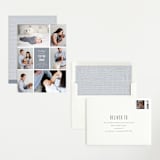 "Distinguished" - Birth Announcements in Graphite by Sara Hicks Malone - Assembled