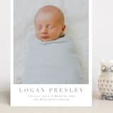 "Menil" - Birth Announcements in Fawn by Megan Davis - Front