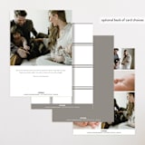 "Menil" - Birth Announcements in Fawn by Megan Davis - Back of Card Options