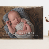 "Marshall" - Birth Announcements in Ivory by Pixel and Hank - Front