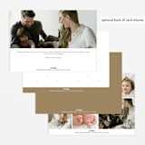 "Merriest Occasion" - Birth Announcements in Pearl by Megan Davis - Back of Card Options