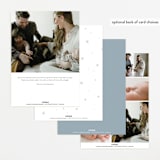 "Star Bright" - Birth Announcements in Slateblue by Meggy Masters - Back of Card Options